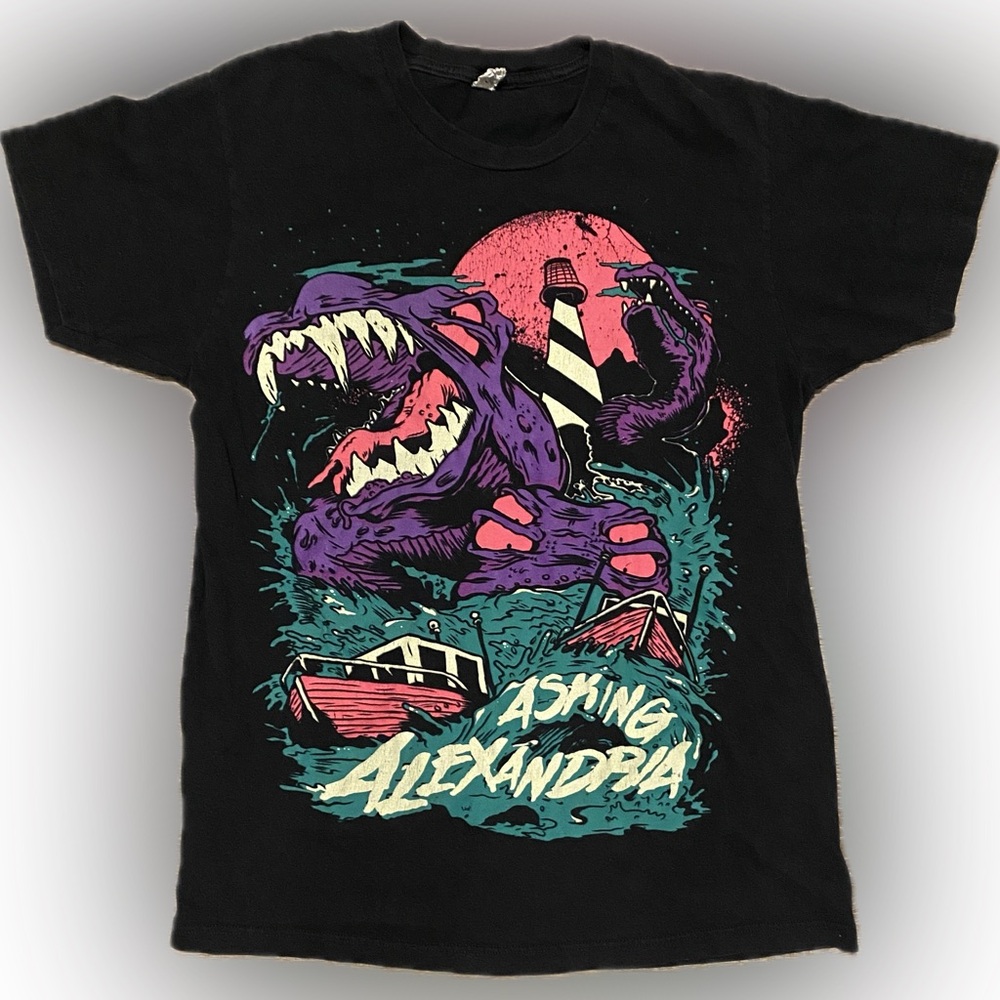Vintage Asking Alexandria “Sea Monster” T-Shirt - Medium